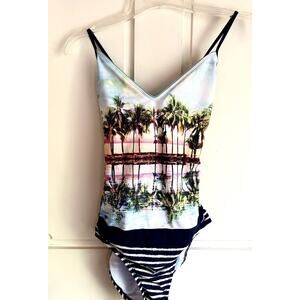 Women’s Sperry Top-Sider One Piece Small Bathing Suit-Tropical